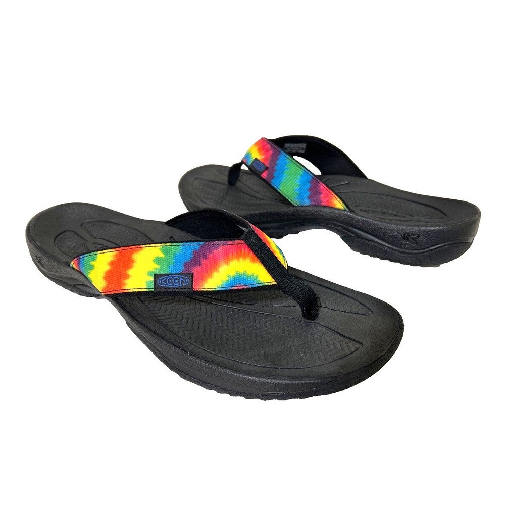 Keen Kona Tie Dye Flip Flop Thong Muticolor Sandals Mens 13 EU‎ 47 Shoes EUC